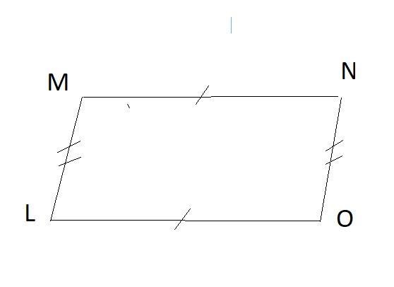 Parallelogram L M N O is shown. Angle N is (2 x) degrees and angle L is (3 x minus-example-1