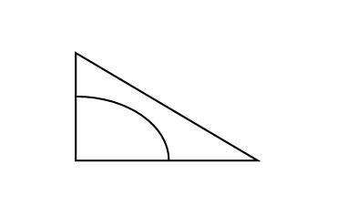 The legs of a right measure 8 inches and 12 inches. What is the area of the triangle-example-1