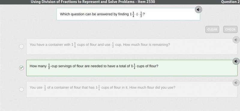 Which question can be answered by finding 1 1/4 divided by 1/2-example-1