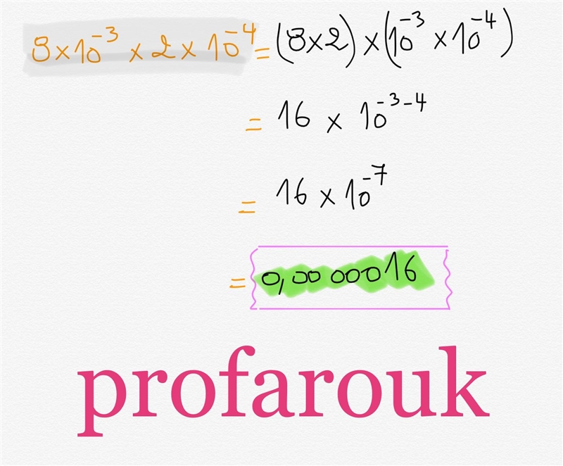 Work out (8 x 10^-3) x (2 x 10^-4) give your answer in standard form-example-1