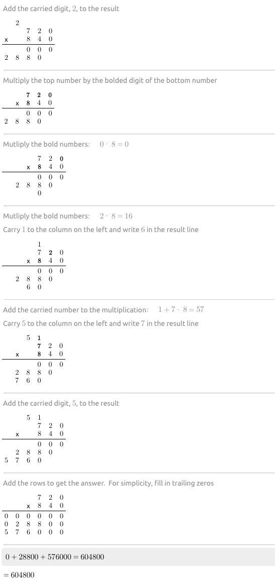 What is 720 x 840 equals?​-example-2