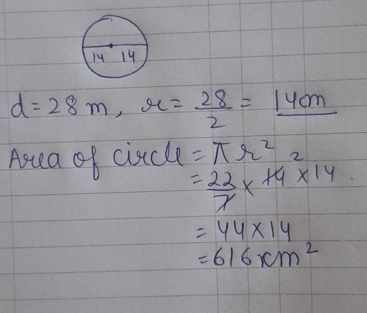 Estimate the area of the circle. Use 22/7 for π-example-1