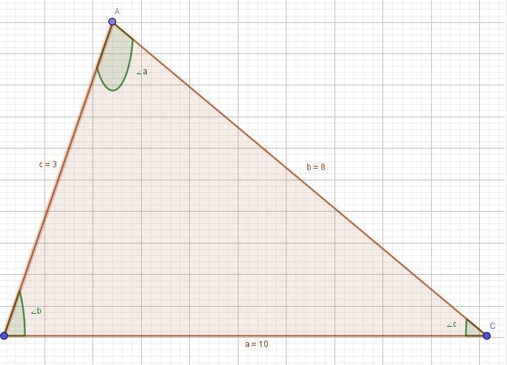 Num triangulo, o maior lado tem 10cm e um dos outros dois lados mede 3cm. quais as-example-1