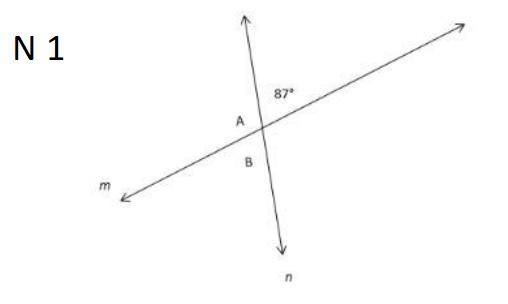 1) Which is the measure of ∠A? A) 93° B) 113° C) 138° D) 180° 2) Which is the measure-example-1