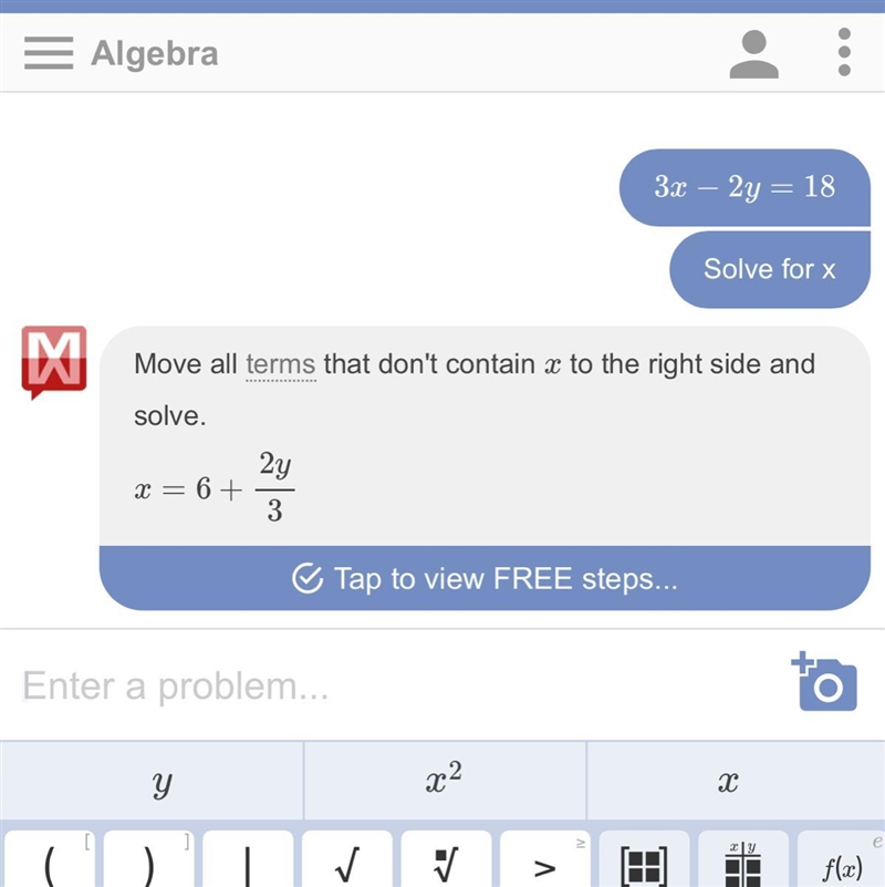 What is the X-intercept of the equation 3x-2y=18​-example-1