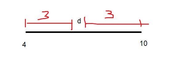 The minimum distance between two fence post is 4 feet. The maximum distance is 10 feet-example-1