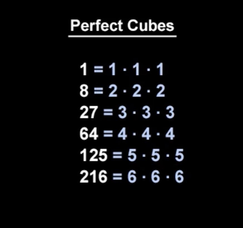 Write the next 2 perfect cubes 8,27​-example-1