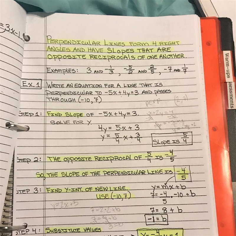 Equation of line that passes through (2,7) and is perpendicular to the line x+2y=4?-example-1