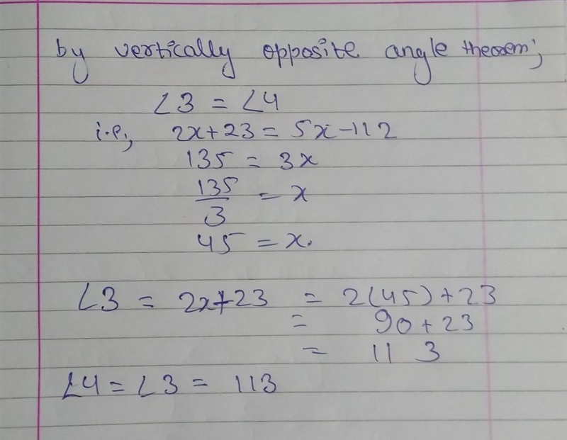 I neeeed help Find the measure of each numbered angle and name the theorem used that-example-1