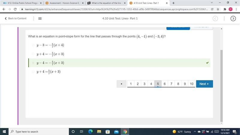 What is the equation of the line shown in the graph? A function graph of a line with-example-5