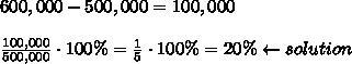 3. The weekly sales of a magazine increased from 500,000 to 600,000. By what percentage-example-1