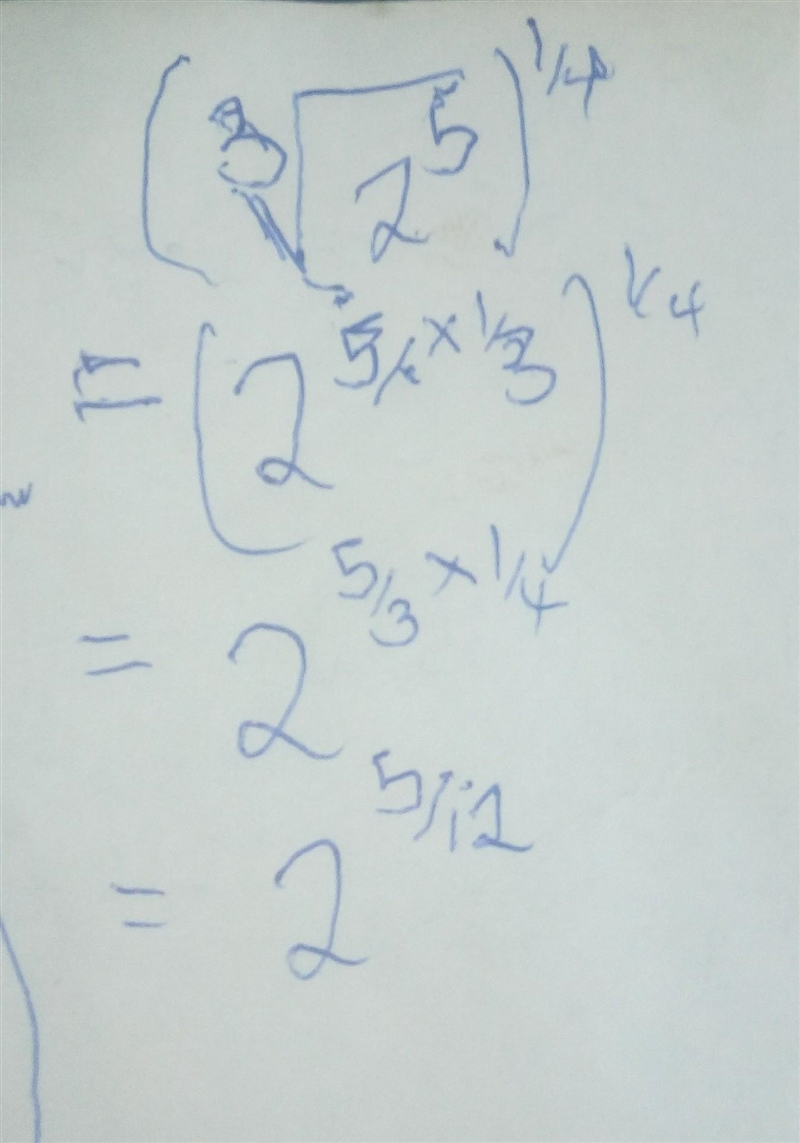 Which expression is equivalent to (25−−√3)14 ?-example-1