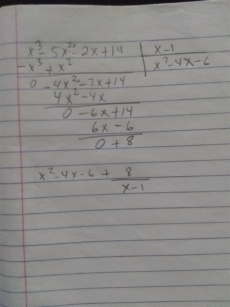 Divide the polynominals using long division and chose the correct answer.-example-1