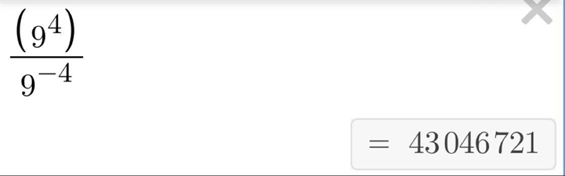 What is 9 to the 4th power * 9 to the negative 4th power ​-example-1
