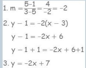 Helena wrote the equation using point-slope form for the line that passes through-example-1