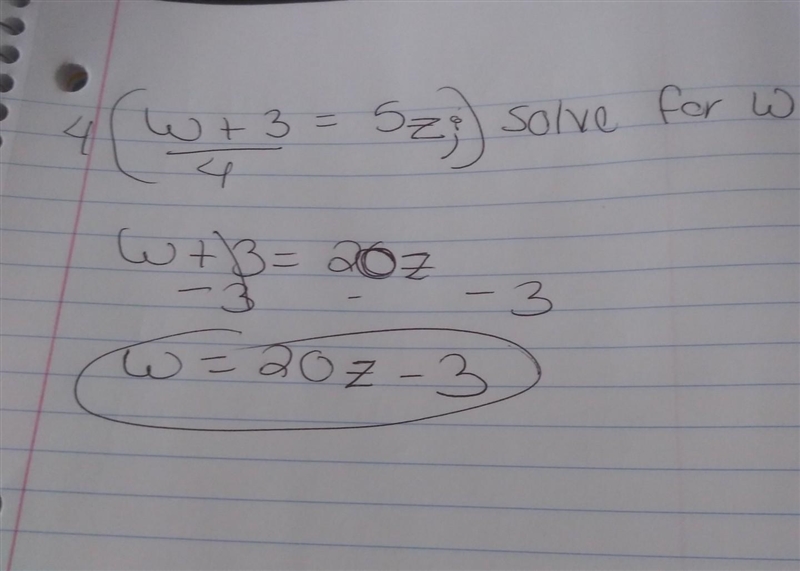 W + 3 = 5z ; solve for w ——— 4-example-1