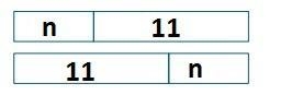 Write two expressions to show a number increased by 11. Then, draw models to prove-example-1