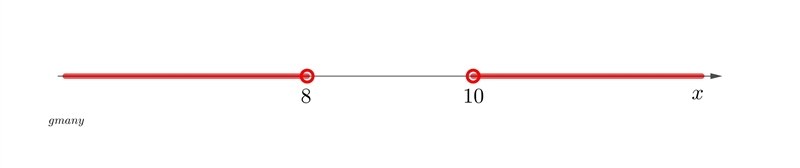 -3+9x>87 or -x-9>-17​-example-1