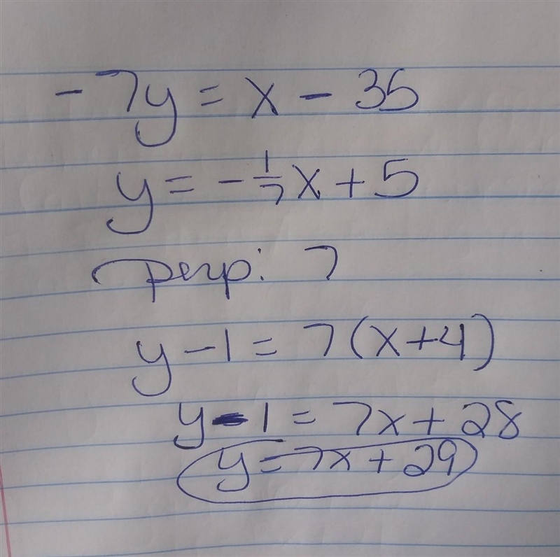 Write the standard form of the equation of the line passing through the point (-4,1) and-example-1