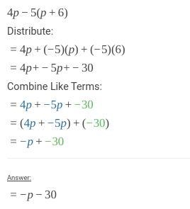 4p-5(p+6) help!!!!!!!!!!!!!!​-example-1