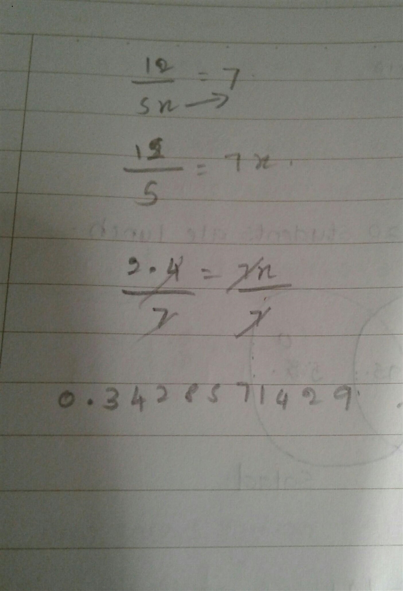 PLEEEEEEEEEASE Solve 1 2/5x = 7​-example-1