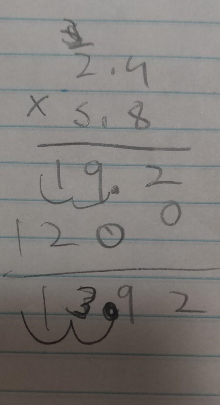 What is the answer if 2.4 x 5.8-example-1