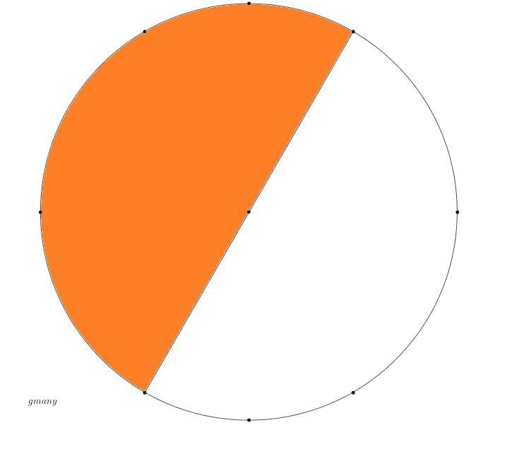 Shade in circles and write equivalent fractions 3/6​-example-2