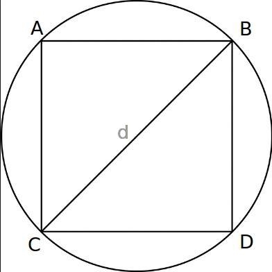 What is the side length of the largest square that can fit into a circle with a radius-example-1