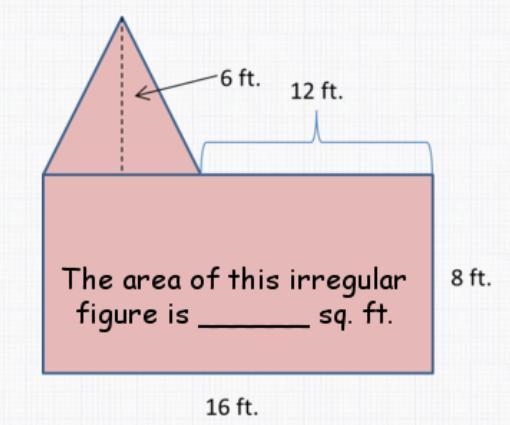 Can some please help me it find the area of an irregular figure-example-1