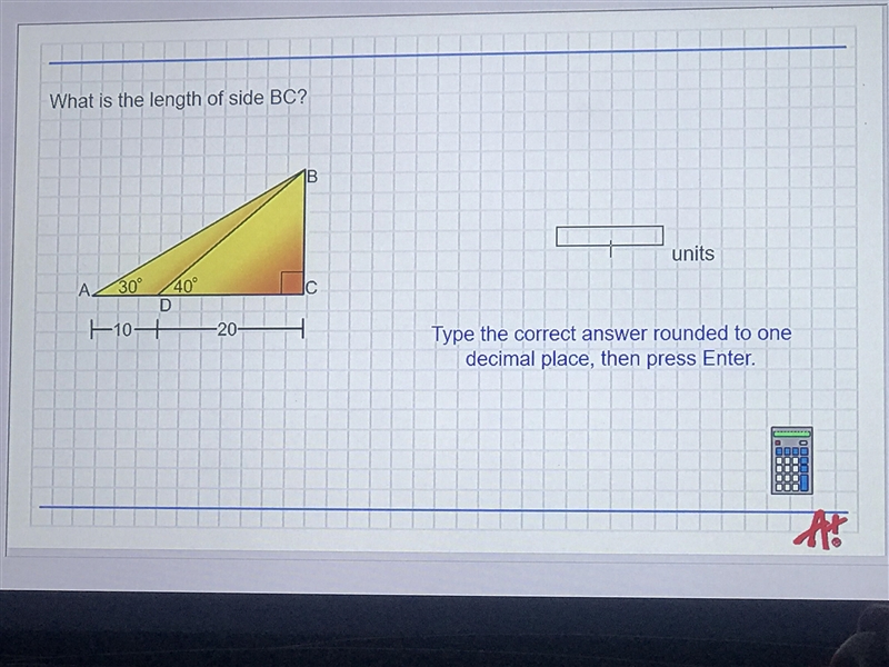 What is the length of side BC-example-1