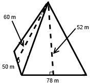 What is the total surface area of this rectangular pyramid? square meters-example-1