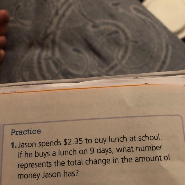 Jason spends $2.35 to buy lunch at school if he buys a lunch on 9 days, what number-example-1