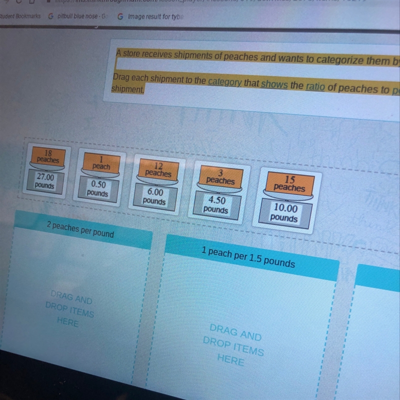 a store receives shipments of peaches and wants to categorize them by weight. drag-example-1