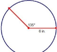 What is the approximate length of arc s on the circle below? Use 3.14 for pi. Round-example-1