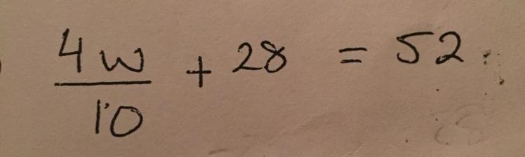 Find the value of W and please show step by step working out-example-1