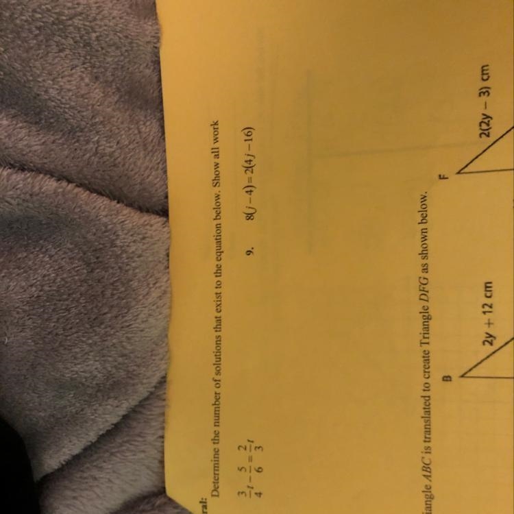 Determine the number of solutions that exist to the equation-example-1