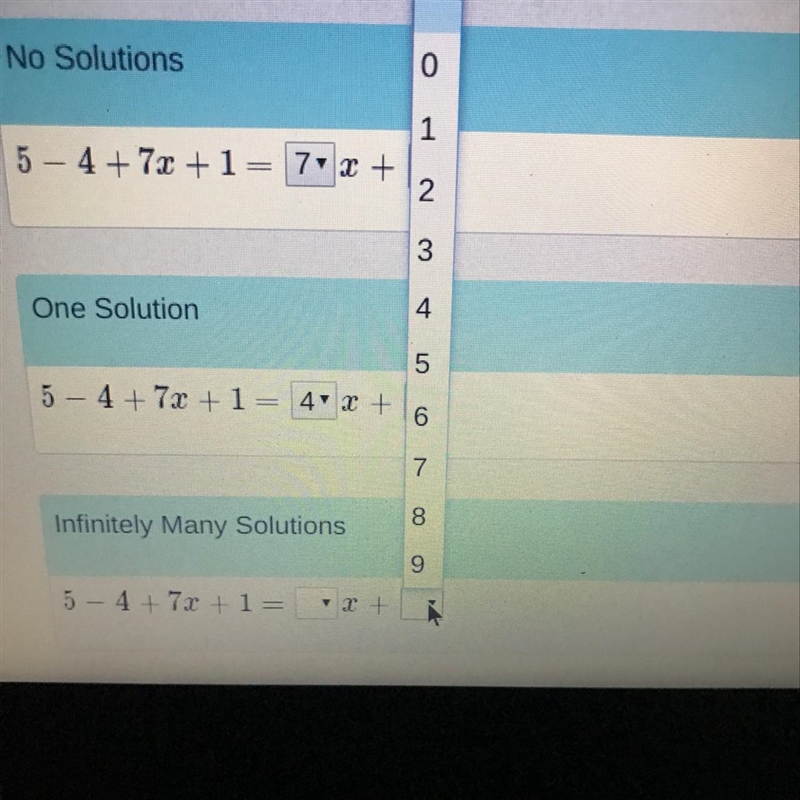 Infinitely Many Solutions? (Same option for the other side-example-1