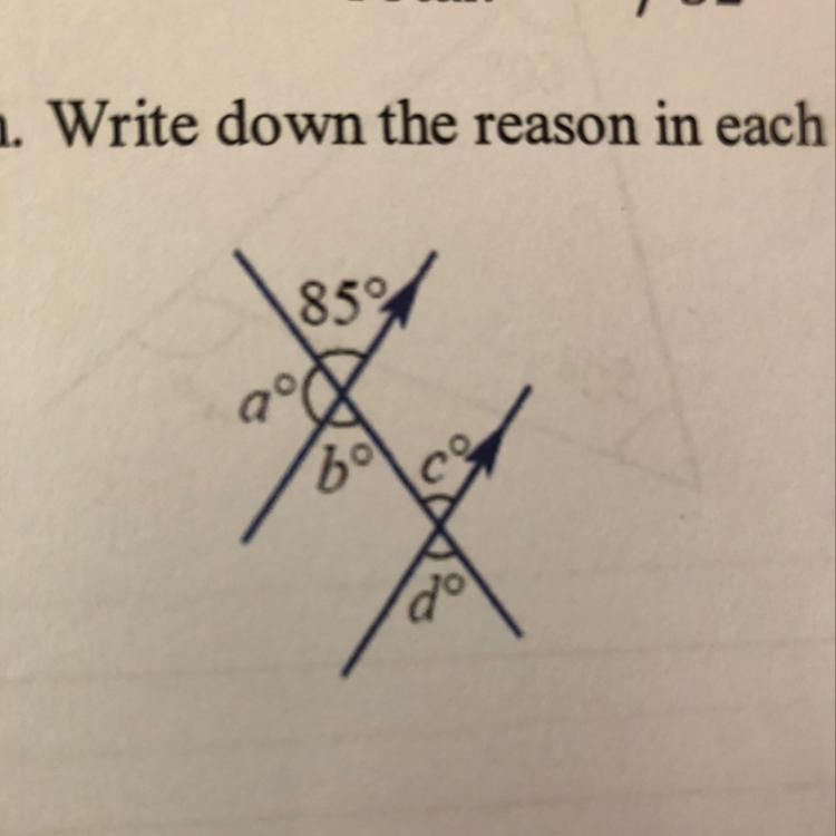 Find the values of the pronumerals in this diagram. Write down the reason in each-example-1