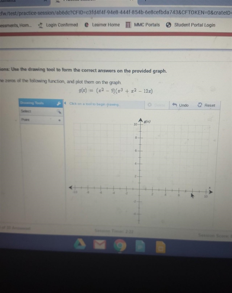 Find the zeros and plot the on the graph (what are the points)​-example-1