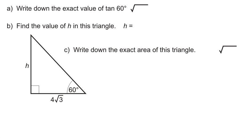 13 point question, Surds, geometry and Algebra. Help me please ! :( < 3-example-1