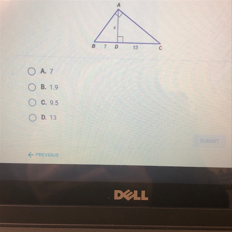 what is the value of x in the figure shown below? if necessary, round your answer-example-1