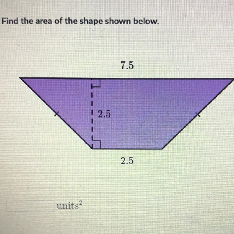 Find the area of the shape-example-1