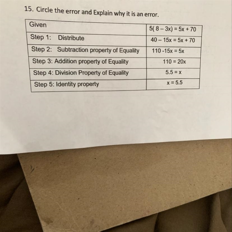 Circle the error and explain why it is an error Please help ASAP thank you!-example-1