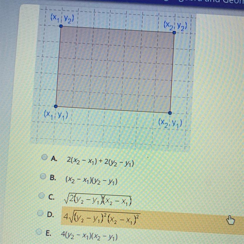 Please help ! :) what is the perimeter of this rectangle?-example-1