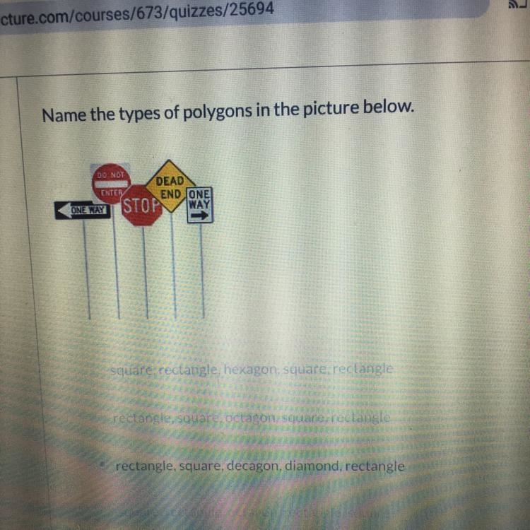 Name the type of polygons in the picture below-example-1