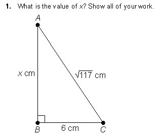 What is the value of x? Show all of your work.-example-1