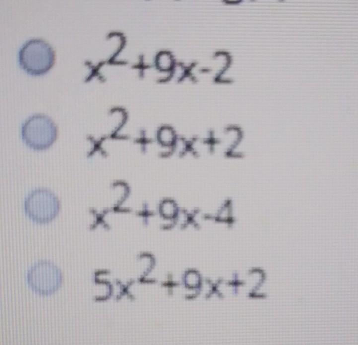 PREGUNTA 6 given the polynomials fix) = 3x2+6x-1 y gix) = 2x2-3x-3 find f(x) - g(x-example-1