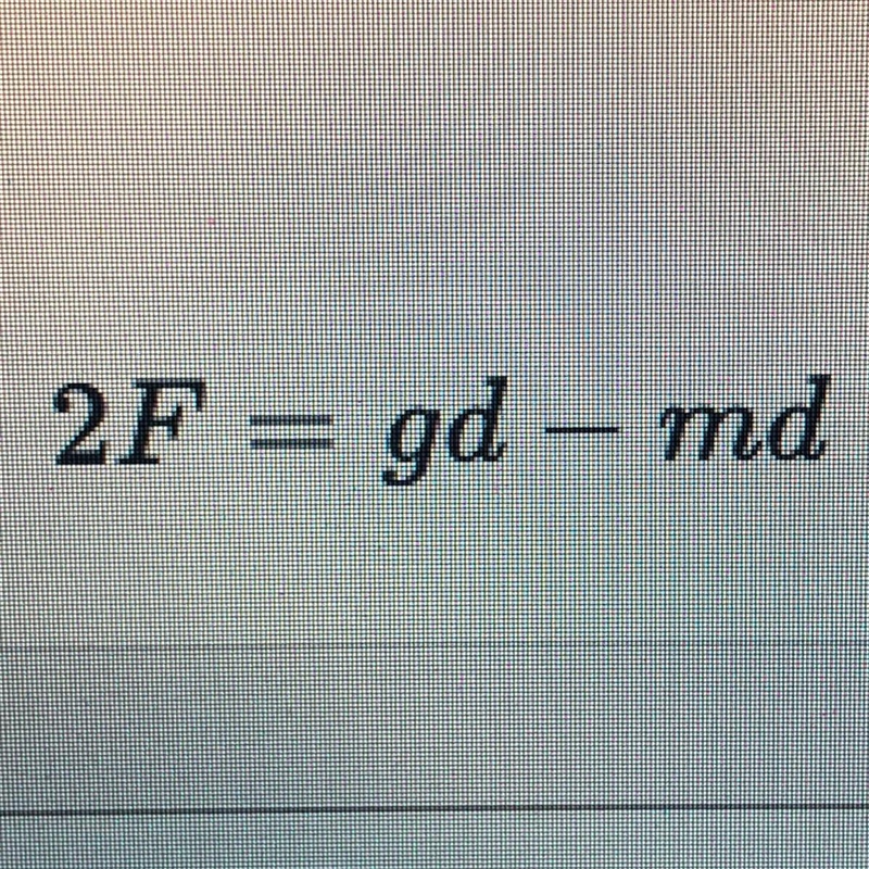 Solve the equation for d-example-1