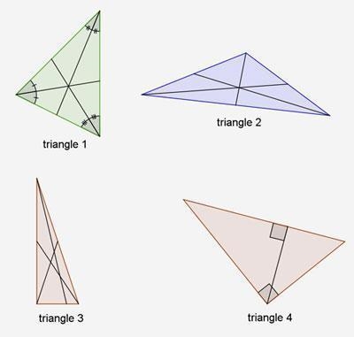 Which diagram shows the medians of a triangle? A. triangle 1 B. triangle 2 C. triangle-example-1