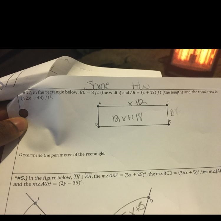 Determine the perimeter of the rectangle-example-1